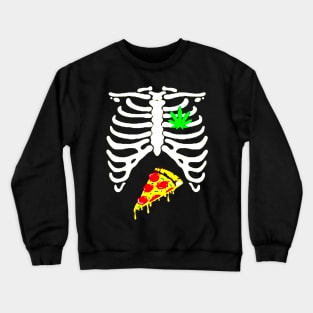 Pizza pot leaf Crewneck Sweatshirt